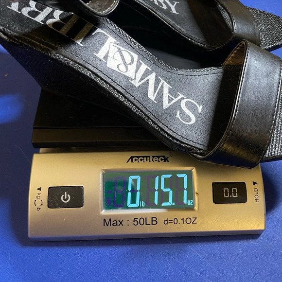 Sam & Libby black wedge sandals size‎ 8 - Picture 5 of 7